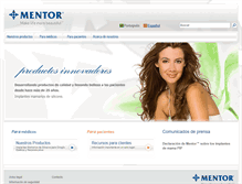 Tablet Screenshot of mentorimplantes.com